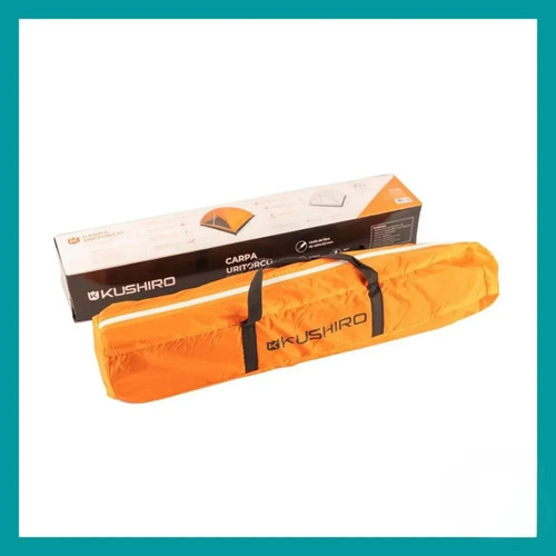 Carpa 4 Personas Kushiro Uritorco Camping Liviana Practica Naranja