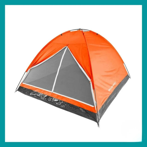Carpa 4 Personas Kushiro Uritorco Camping Liviana Practica Naranja