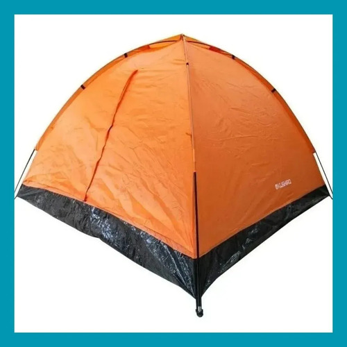 Carpa 4 Personas Kushiro Uritorco Camping Liviana Practica Naranja