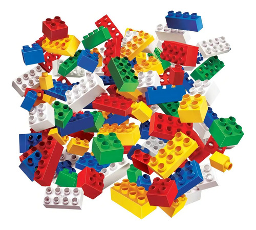 Rasti Juego Bloques 100 Pzs Básicas Encastrables - Cantidad De Piezas 100