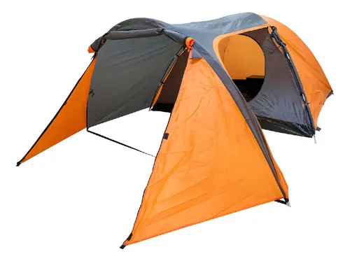 Kushiro Iglú Inca4p Carpa 4 Personas Reforzada 2 Entradas Naranja