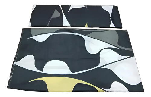 Sabana 1 1/2 Love & Home Microfribra Blanco Y Negro Blanco Y Negro