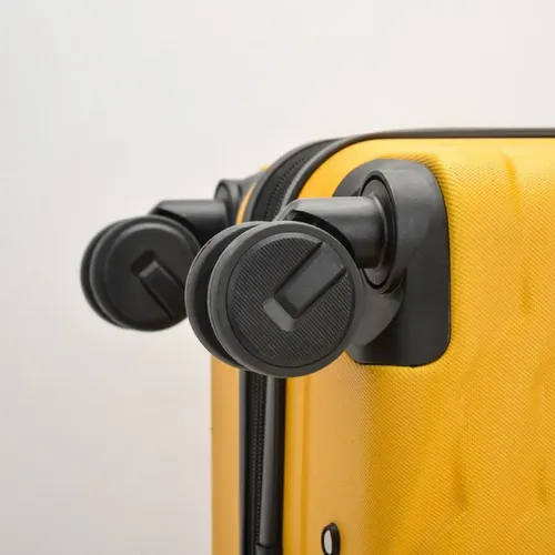Valija Hummer 28  277130 4 Ruedas Abs Rigida Amarilla Amarillo Lisa
