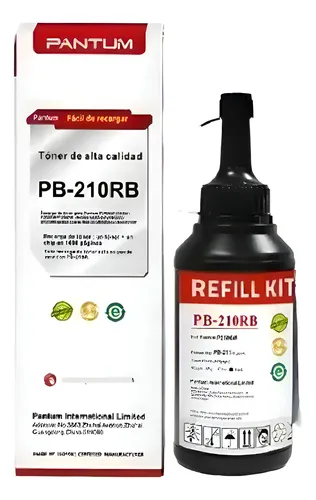 Kit De Recarga Para Toner Pb-210rb P/p2500-p2500w-m6550nw Negro