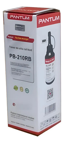 Kit De Recarga Para Toner Pb-210rb P/p2500-p2500w-m6550nw Negro
