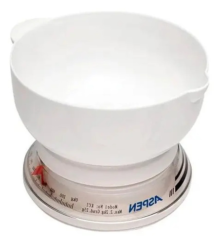 Balanza Cocina Aspen Kci 3417 2.2kg Blanca Analogica Blanco 2 Kg