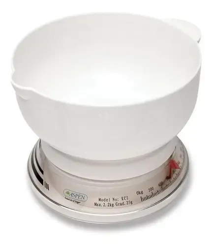 Balanza Cocina Aspen Kci 3417 2.2kg Blanca Analogica Blanco 2 Kg