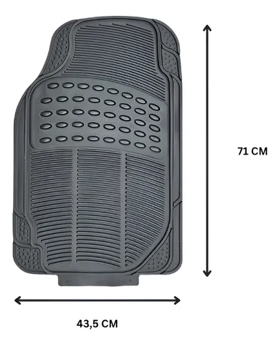 Set 4 Cubre Alfombras + Cubre Alfombra De Baul Para Auto Pvc Negro