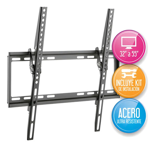 Soporte Led 32  A 55  Onebox Ob-i35 C/inclin Hasta 35kg Negro