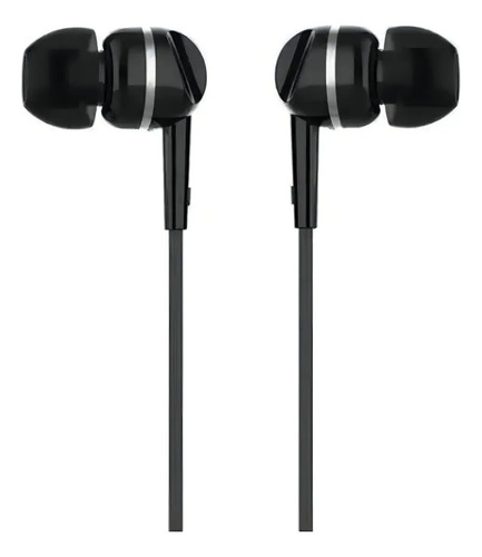 Auriculares In-ear Motorola Earbuds 105 Negro Jack 3.5 Mm Micrófono