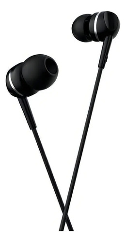 Auriculares In-ear Motorola Earbuds 105 Negro Jack 3.5 Mm Micrófono