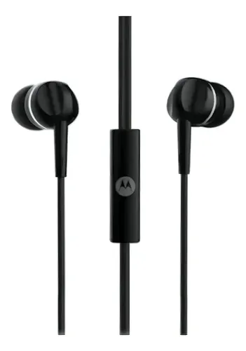 Auriculares In-ear Motorola Earbuds 105 Negro Jack 3.5 Mm Micrófono
