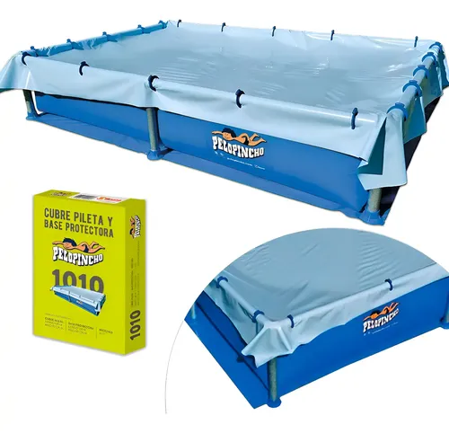 Cubrepileta Y Base Pelopincho 1010  185 X 137 Celeste
