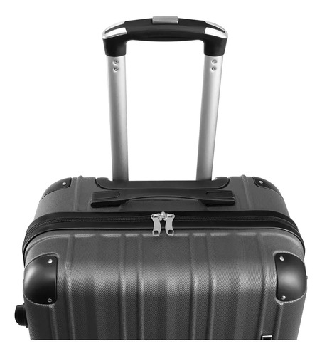 Valija Rígida Be One 28'' Grande Rigida 4 Ruedas C/candado Gris Liso