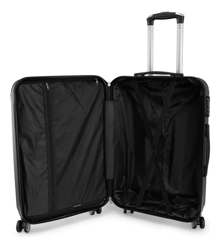 Valija Rígida Be One 28'' Grande Rigida 4 Ruedas C/candado Gris Liso