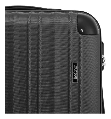 Valija Rígida Be One 28'' Grande Rigida 4 Ruedas C/candado Gris Liso