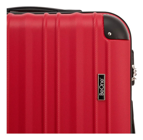 Valija Rígida Be One 28'' Grande Rigida 4 Ruedas C/candado Rojo Liso