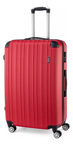 Valija Rígida Be One 28'' Grande Rigida 4 Ruedas C/candado Rojo Liso