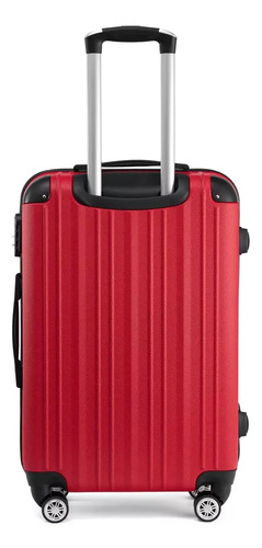 Valija Rígida Be One 28'' Grande Rigida 4 Ruedas C/candado Rojo Liso
