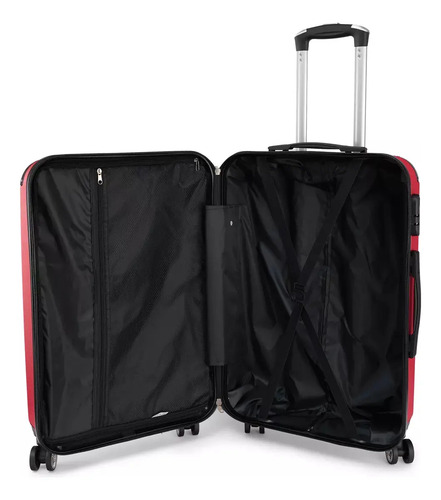 Valija Rígida Be One 28'' Grande Rigida 4 Ruedas C/candado Rojo Liso