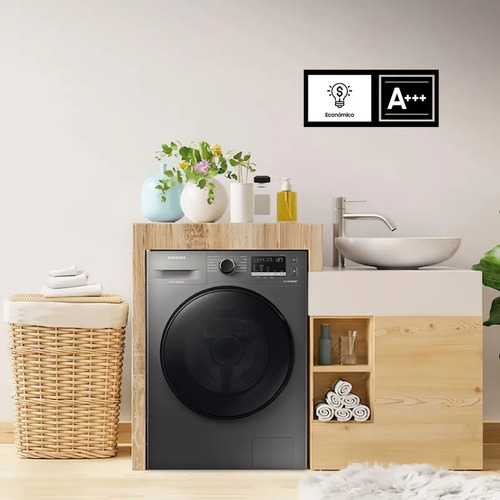 Lavarropas Automático Samsung Inverter Hasta 7kg Color Inox Ww70aa46bx