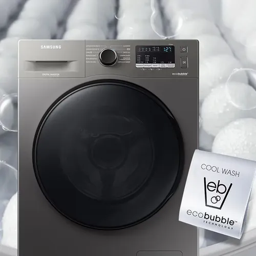 Lavarropas Automático Samsung Inverter Hasta 7kg Color Inox Ww70aa46bx
