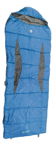Bolsa De Dormir Rectangular 10° A 20 Confort 15° Fbdi-r021 Color Azul Ubicación Del Cierre Derecho