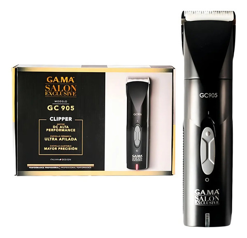 Cortadora De Pelo Ga.ma Italy Gc 905 Negra Negro