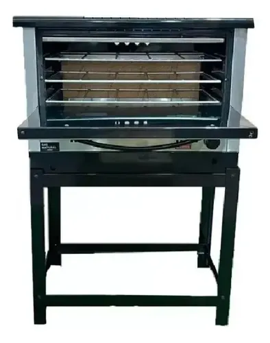 Horno Pizzero Pastelero Morelli 6 Moldes Acero Inoxidable Plateado