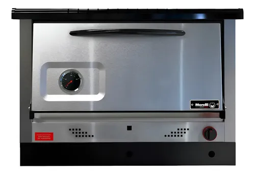 Horno Pizzero Pastelero Morelli 6 Moldes Acero Inoxidable Plateado