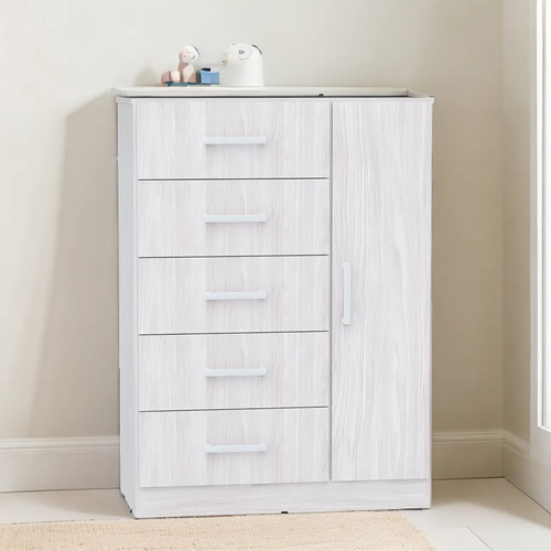 Chifonier Orlandi 5c 1p Corr.met. Jacaranda Art3415 Gris Claro