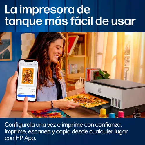 Impresora Multifuncional Hp Smart Tank 720 Sistema Continuo A Color Wi-fi Duplex (doble Cara Automático) Blanco