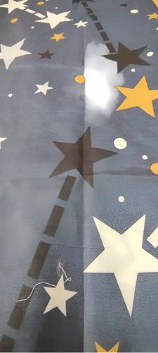 Sabana 1 1/2 Love & Home Microfribra Azul Con Estrellas Azul