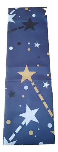 Sabana 1 1/2 Love & Home Microfribra Azul Con Estrellas Azul