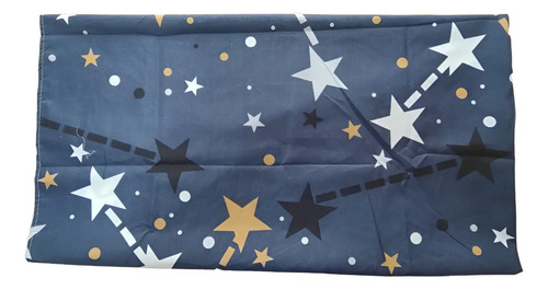 Sabana 1 1/2 Love & Home Microfribra Azul Con Estrellas Azul