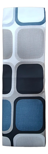Sabana 1 1/2 Love & Home Microfribra Cubos Negro Y Azul