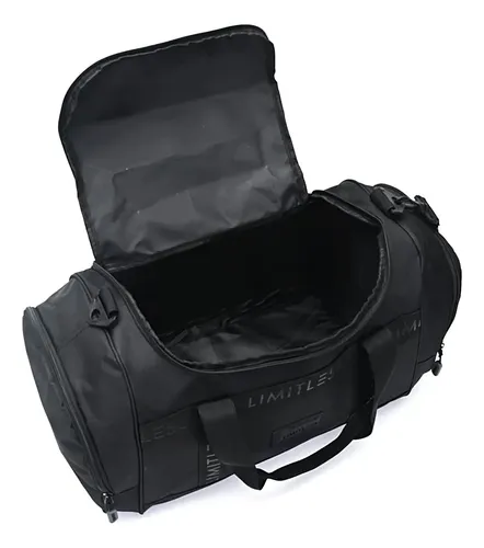 Bolso Deportivo Wanderlust Active Urban Viajes Unisex Negro Liso