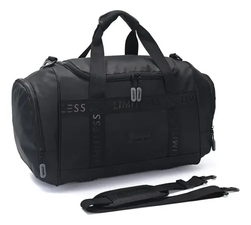 Bolso Deportivo Wanderlust Active Urban Viajes Unisex Negro Liso