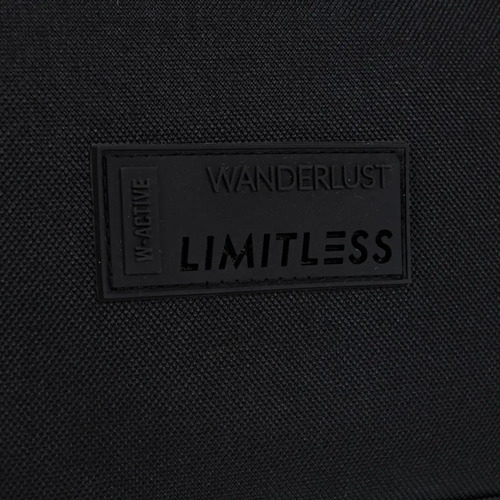 Bolso Deportivo Wanderlust Active Urban Viajes Unisex Negro Liso