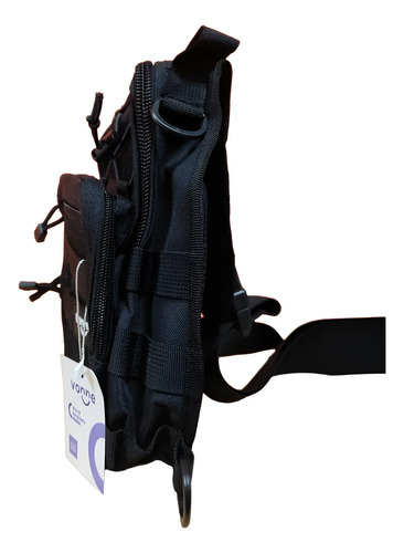 Bolso Personal Morral Vonne 38 X 16 Negro Lisa