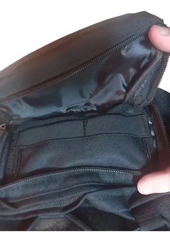 Bolso Personal Riñonera Bandolera Vonne 38 X 16 Negro Lisa