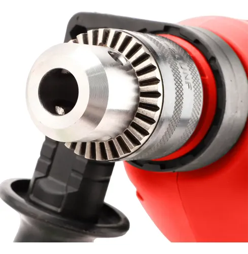 Taladro Percutor Electrico De Impacto Miyawa 13mm 710w Vel Variable Con Maletin & Accesorios Rojo