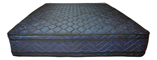 Colchón King House Montreal Dark Blue Resortes 2x1.60x0.32