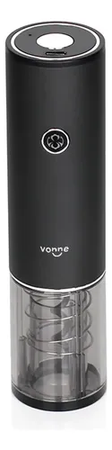 Abridor Sacacorchos Automático Vinos Recargable Usb Compacto Negro
