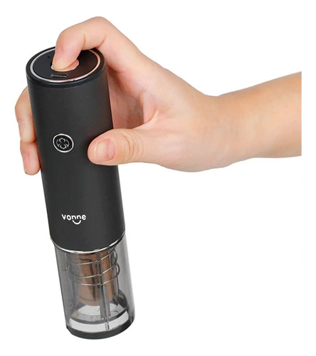 Abridor Sacacorchos Automático Vinos Recargable Usb Compacto Negro