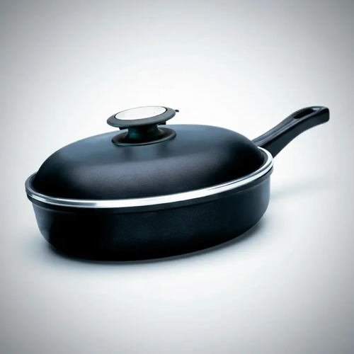 Sartén Con Tapa 24cm , 2.20lts - Avelino Gourmet Negro