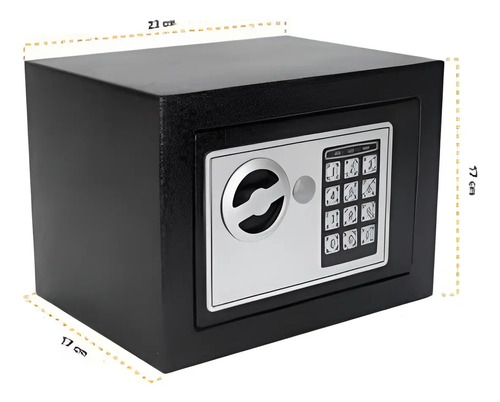 Caja Fuerte Areaproof S-17et 23x17x17 C/panel Dig/alarma Negro