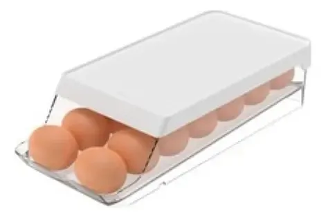 Set Organizador De Huevos Y Contenedores 5l,2.2l Con Tapa