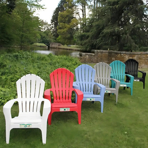Sillon Jardin Plastico Individual Garden Life Miami Rojo