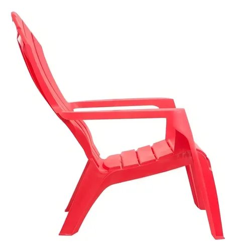 Sillon Jardin Plastico Individual Garden Life Miami Rojo
